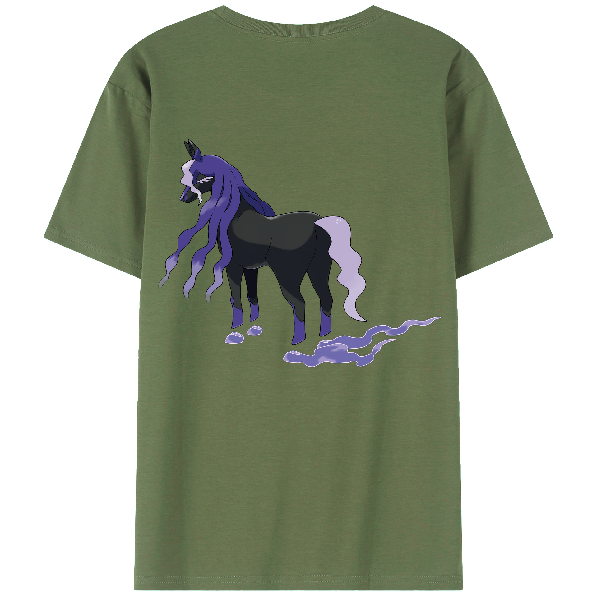 （画像用） ポケットモンスター Pokémon 綿100％ メンズ半袖Tシャツ（バックプリント） 通気性